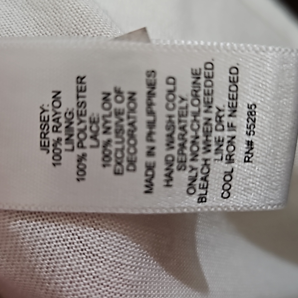Express Off White Lace Sleeveless Top Size Large - Picture 6 of 6